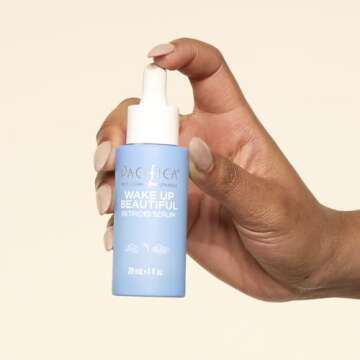 Pacifica Retinol Serum for Face - Wake Up Beautiful Retinoid Night Face Serum - Anti-Aging Skin Care & Skin Brightening - Retinol, Collagen & Antioxidants Vegan & Cruelty-Free Dermatologist Tested