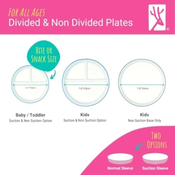 Elk & Friends Kids Porcelain Plates with Silicone Sleeves