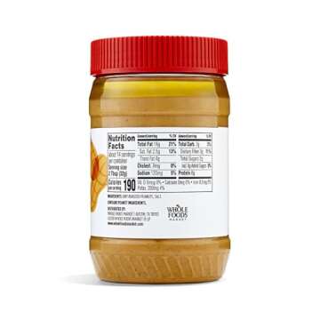 365 by Whole Foods Market, Unsweetened Creamy Peanut Butter, 16 oz