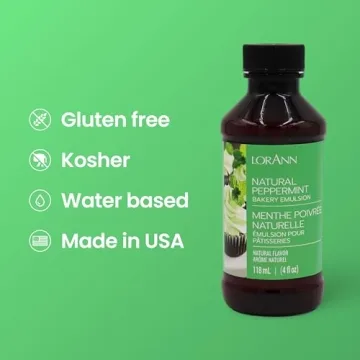 LorAnn Bakery Emulsions Peppermint Flavoring Ideal for Baking & More
