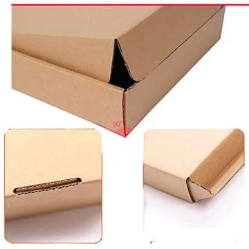 Kaderron 9.5" x 6" x 2" Shipping Boxes (Bundle of 60), Corrugated Literature Mailer Recyclable Cardboard Mailing Box (9 1/2 x 6 x 2 Inch, Kraft)
