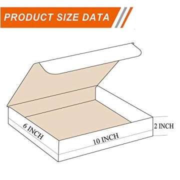 Kaderron 9.5" x 6" x 2" Shipping Boxes (Bundle of 60), Corrugated Literature Mailer Recyclable Cardboard Mailing Box (9 1/2 x 6 x 2 Inch, Kraft)