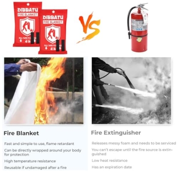 DIBBATU Fire Blanket Emergency Safety for Home Kitchen