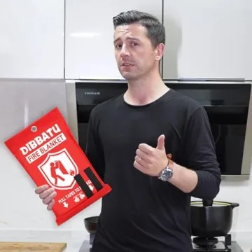 DIBBATU Fire Blanket Emergency Safety for Home Kitchen