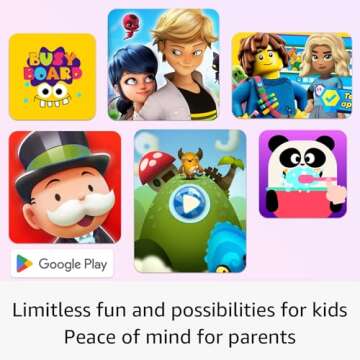 ApoloSign Kids Tablet - Android 13 Tablet for Kids with Case Included, Bright 10.1" HD Screen, Pre-Installed Educational Apps, Parental Controls, 32 GB, Ideal Gift for Children, Pink (K109A)