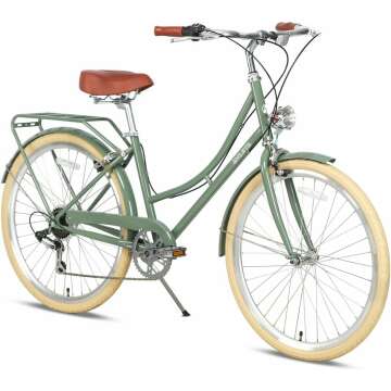 AVASTA Women's 26" Step Through Hybrid Bike for Comfort