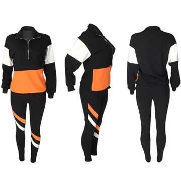 EOSIEDUR Women's Stylish Two Piece Tracksuit Set