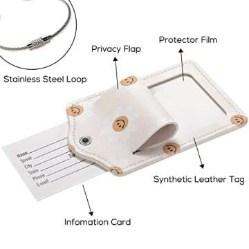 Cute Sunflower Luggage Tag Durable Design for Travel