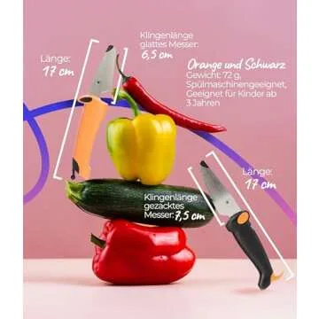 Kuhn Rikon KinderKitchen Knife Set for Kids - Safety First!