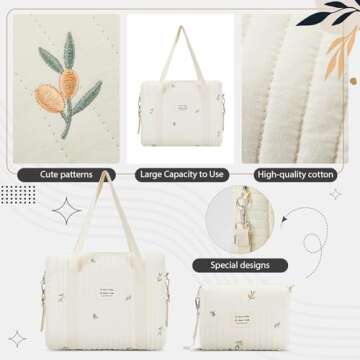 Paterr Adorable 2 Pcs Diaper Bag Set for Parents - Cute & Functional