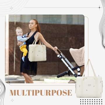 Paterr Adorable 2 Pcs Diaper Bag Set for Parents - Cute & Functional