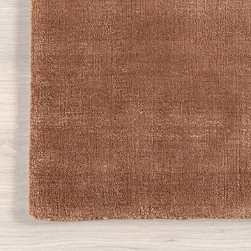 Rugs USA x Arvin Olano Arrel Speckled Wool-Blend Area Rug - 5x8 Area Rug Modern Brick for Living Room Bedroom Dining Room