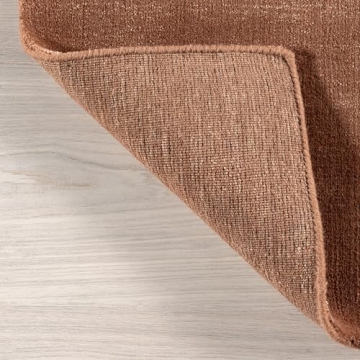 Rugs USA x Arvin Olano Arrel Speckled Wool-Blend Area Rug - 5x8 Area Rug Modern Brick for Living Room Bedroom Dining Room