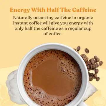 Mushroom Coffee Latte by Four Sigmatic | Daily Dose Alternative | Organic Instant Coffee Latte Mix with Lion's Mane, Chaga Mushrooms & Coconut Milk Powder | Keto & Dairy-Free | 10 Count