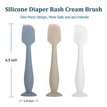 Baby Diaper Cream Spatula, Seeway 3 pack Baby Butt Paste Spatula, Diaper Cream Applicator for Newborn Babies-Baby Necessities - Suitable for Aquaphor, Desitin