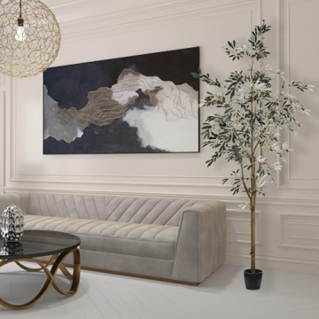 Vickerman 8' Artificial Olive Tree - Lifelike Home Decor