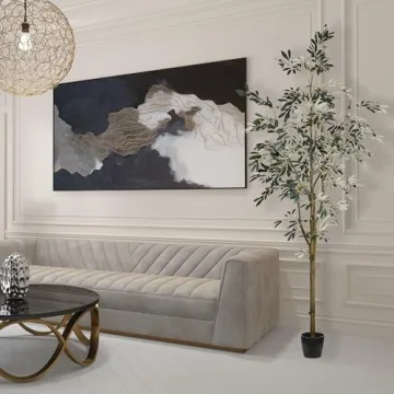 Vickerman 8' Artificial Olive Tree - Lifelike Home Decor