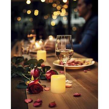 Homemory Remote Control Flameless Votive Candles, 12Pack Flickering Battery Operated LED Tealight Candles, Realistic Fake Candle for Wedding, Christmas Decor(Amber Yellow,Battery Included)