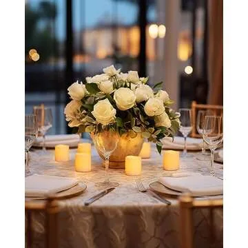 Homemory Remote Control Flameless Votive Candles, 12Pack Flickering Battery Operated LED Tealight Candles, Realistic Fake Candle for Wedding, Christmas Decor(Amber Yellow,Battery Included)