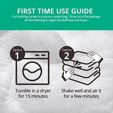 Topplen Down Comforter Queen/Full, All Season Duvet Insert 90x90