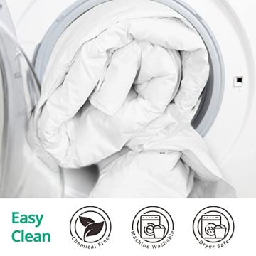 Topplen Down Comforter Queen/Full, All Season Duvet Insert 90x90