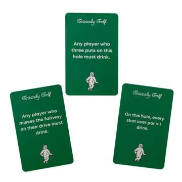 Golf Drinking Card Game for Golfers – 36 Fun Challenges
