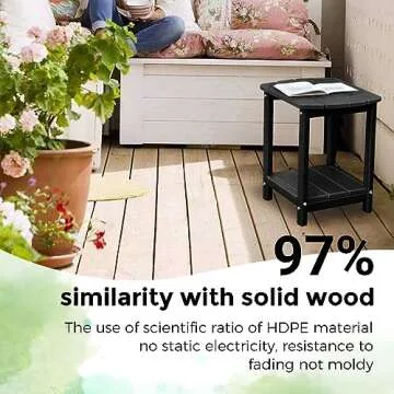 GARDENSTAR Adirondack Outdoor Side Table for Patios
