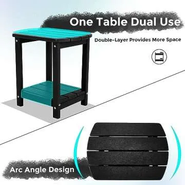 GARDENSTAR Adirondack Outdoor Side Table for Patios