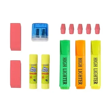 Essential School Supplies Kit for Students K-12 - 52 Pieces