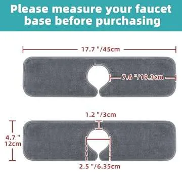 PoYang Kitchen Sink Splash Guard for a Tidy Home