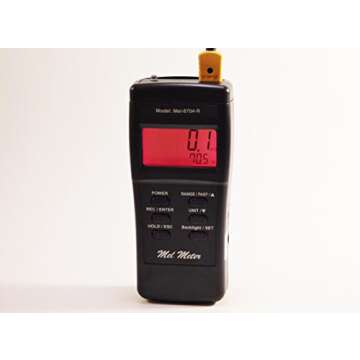 Mel-8704R Paranormal EMF Meter-Thermometer-Flashlight New + FREE CASE!