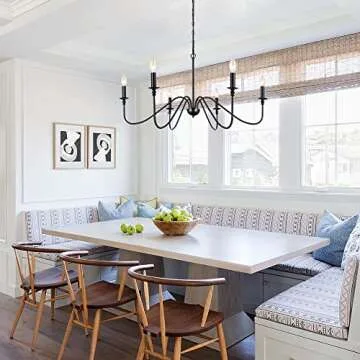 Lampundit 6-Light Iron Chandelier for Modern Homes