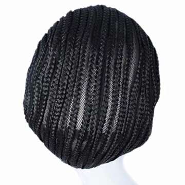 Comfortable 2Pcs Crochet Cornrow Wig Cap for Weaving
