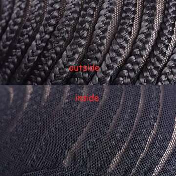 Comfortable 2Pcs Crochet Cornrow Wig Cap for Weaving