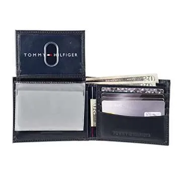 Tommy Hilfiger Slimfold Wallet - Genuine Leather, Stylish & Durable