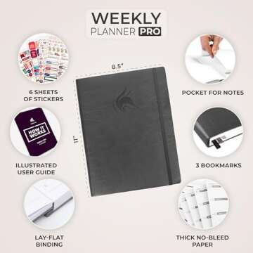 Clever Fox Planner PRO – Weekly & Monthly Life Planner to Increase Productivity, Time Management a...