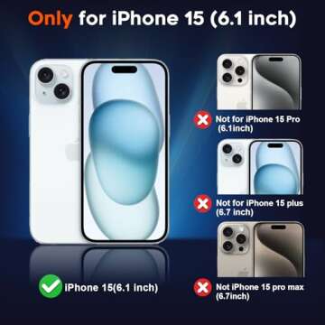 SUPFINE Magnetic for iPhone 15 Case (Compatible with MagSafe) (10 FT Military Grade Drop Protection)...