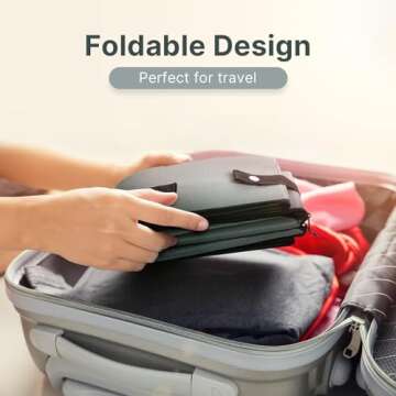 Portable Litter Box Without lid, Leak-Proof Travel Litter Box for Cat, Collapsible Cat Litter Box 16x12x4.3inches Great for Travel Hotel Stays and Road Trip