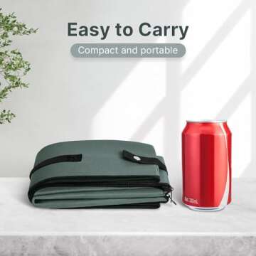 Portable Litter Box Without lid, Leak-Proof Travel Litter Box for Cat, Collapsible Cat Litter Box 16x12x4.3inches Great for Travel Hotel Stays and Road Trip