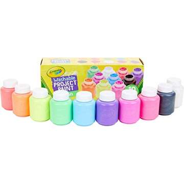 10-color Neon Washable Kids Paint (Set of 10)