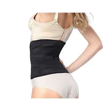 GOEGE Postpartum Belly band Postpartum Recovery Surgery Support Belly Wrap for C-Section Hernia and Tummy Tuck Abdominal Compression Binder