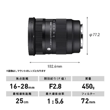 Sigma 16-28 mm F2.8 DG DN Lens for Sony E Mount