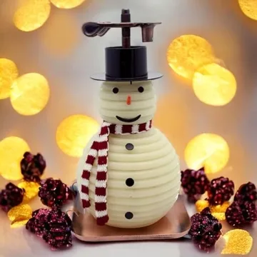Candle by the Hour 100-Hour Snowman Candle Eco-friendly Design