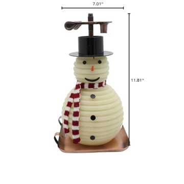 Candle by the Hour 100-Hour Snowman Candle Eco-friendly Design