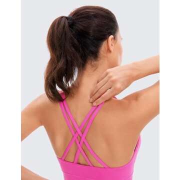 CRZ YOGA Butterluxe Strappy High Neck Sports Bra