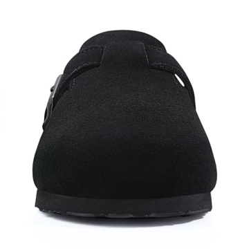 Comfortable ODOLY Women's Suede Clogs with Support