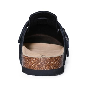 Comfortable ODOLY Women's Suede Clogs with Support