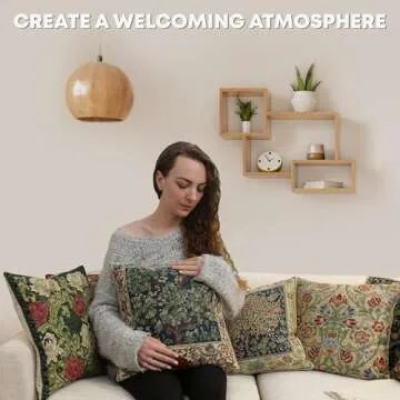 Elegant Green Tree Decorative Pillow Covers for Cozy Homes