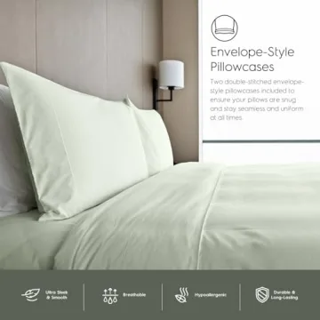 Queen Bamboo Sheets Set - Luxuriously Soft & Cooling