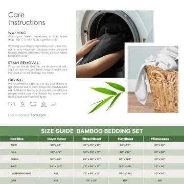 Queen Bamboo Sheets Set - Luxuriously Soft & Cooling